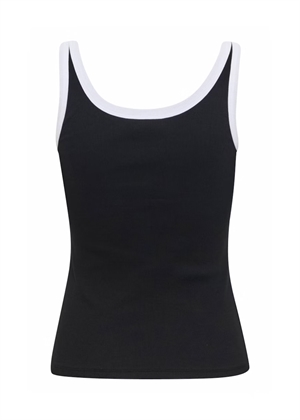 Drew contrast logo top Black Gestuz 